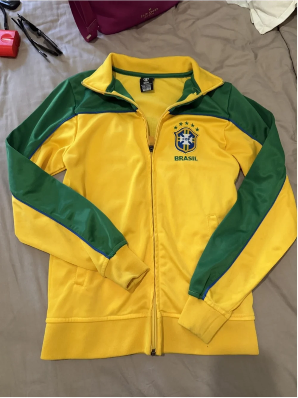 Brazil Soccer Track Jacket Size Youth Medium